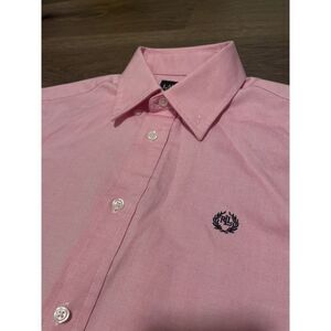 Lauren Ralph Lauren Women's Shirt Pink Size 16 RLL Button‎ Up Collared Dress